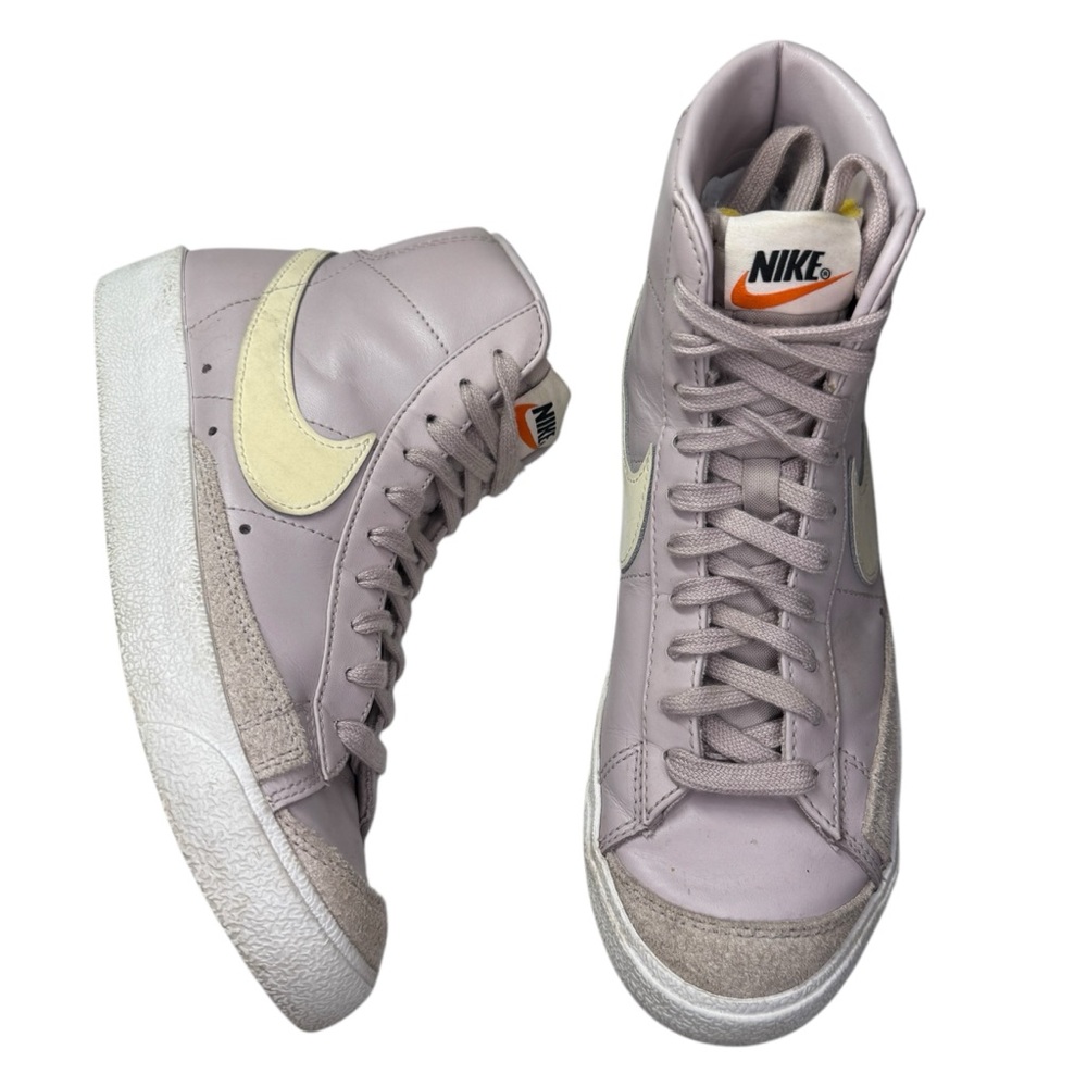 Nike Purple High-Top Sneakers with Classic Design